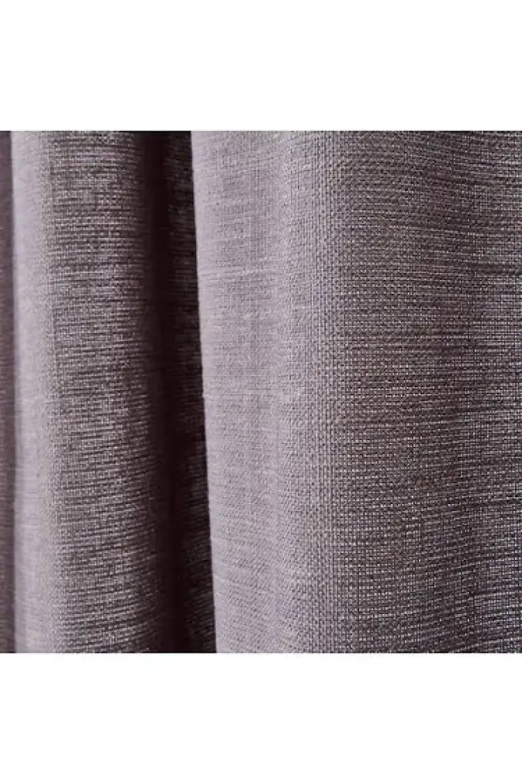 Evidea Soft Bella Keten Perde - Gri - 140X270 cm