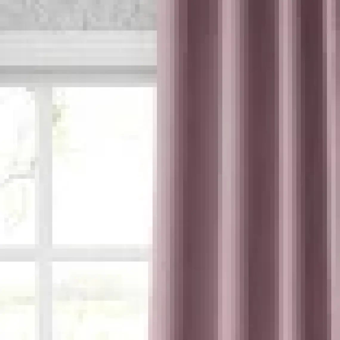 Goccia Blackout Karartma Tek Kanat Fon Perde Pudra Pembe