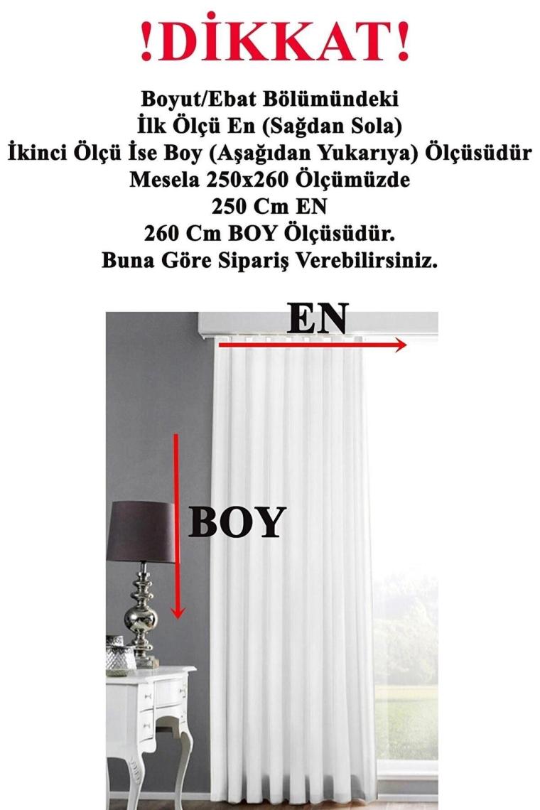 Home Color Home Petek Kadife Dokulu Fon Perde 1.40X260 Düz Dikişli Ekstrafor Büzgü