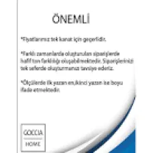 Goccia Blackout Karartma Tek Kanat Fon Perde Açık Gri