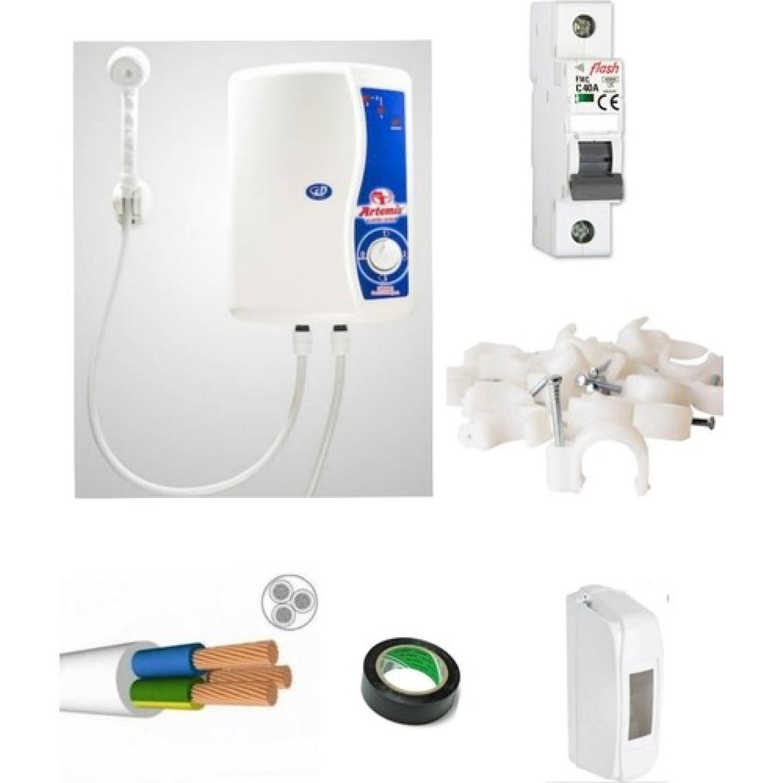 Artemis Elektro Model Elektrikli Şohben 7 mt Kablolu Tam Takım Set