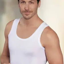 Şahinler Geniş Askılı Ribana Atlet Beyaz ME020