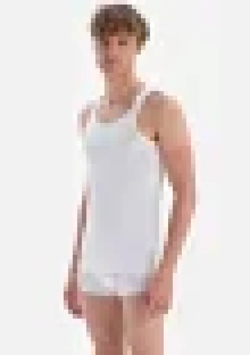 Beyaz Penye Compact Sporcu Erkek Atlet