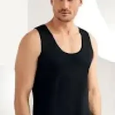 Şahinler 6 Lı Paket Şahinler %100 Pamuk Erkek Atlet Siyah ME005