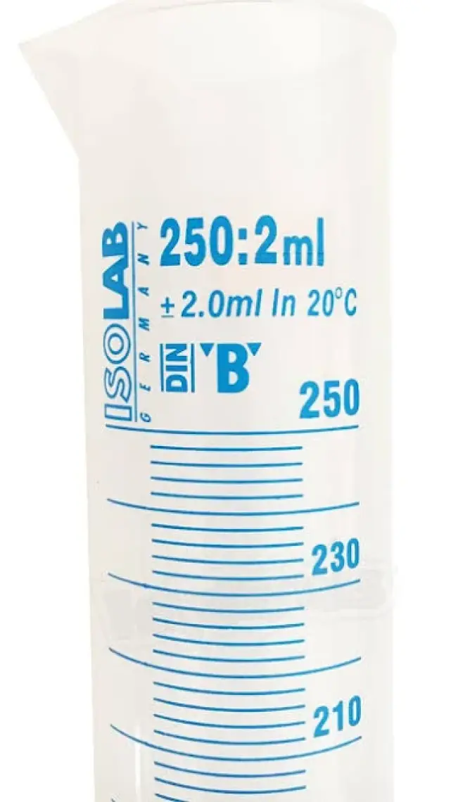 Isolab 250Ml Plastik Mezür Mavi Skala