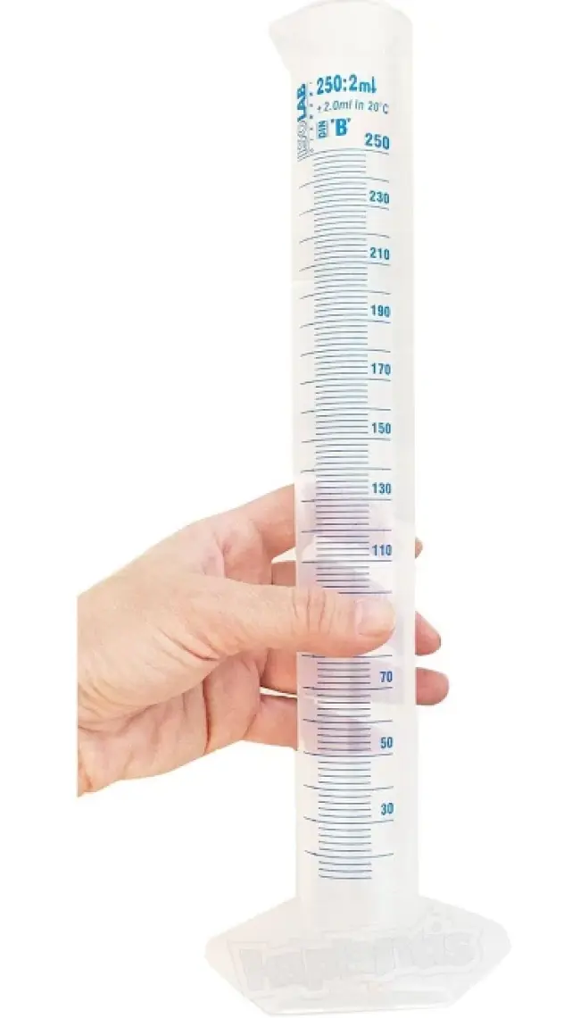 Isolab 250Ml Plastik Mezür Mavi Skala