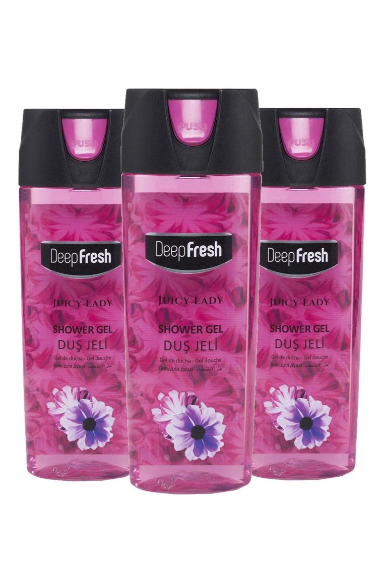 Pratik Kapaklı Kadın Duş Jeli Juicy Lady 3 X 500 ml
