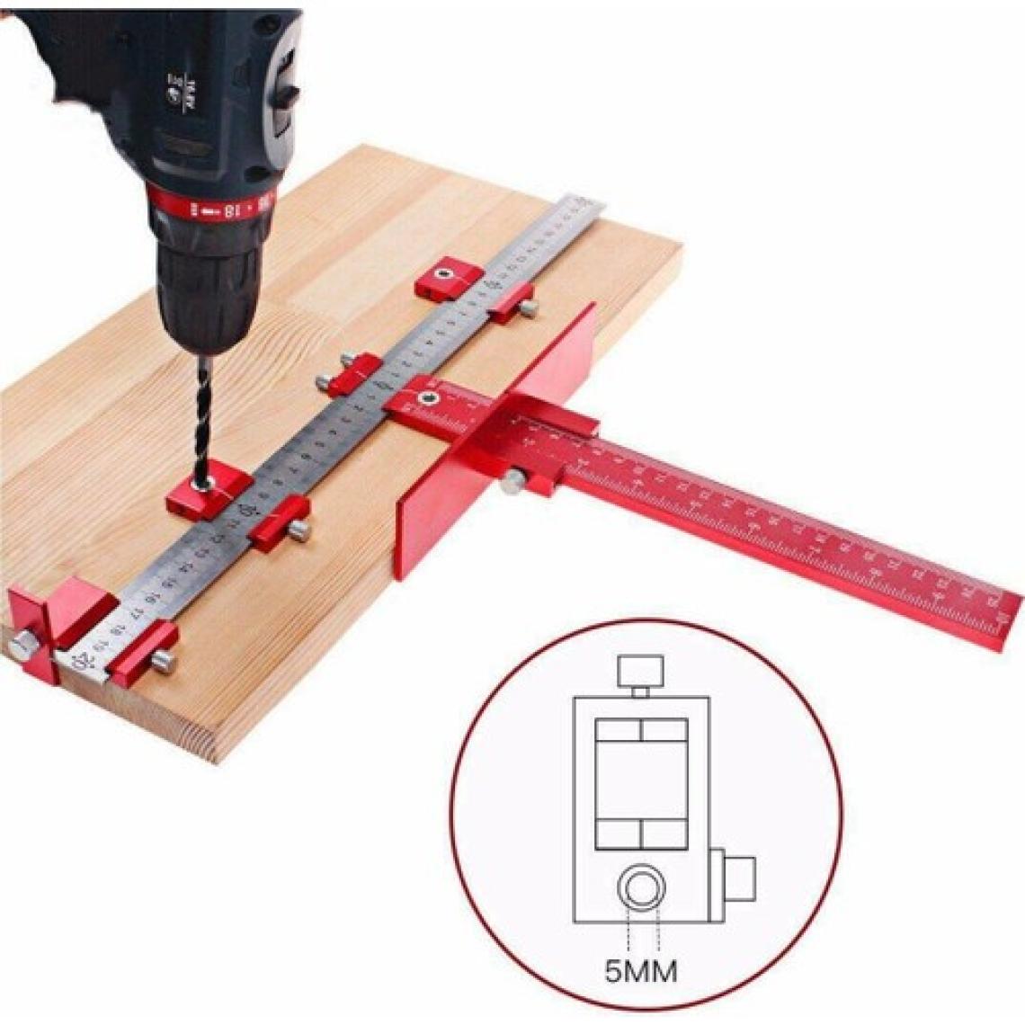 Rox Wood 0058 Delik Delme Merkezleme Kılavuz Cetveli