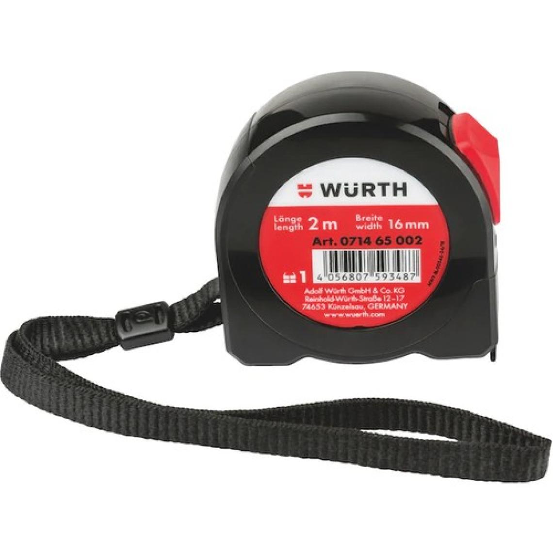 Würth 5 Metre Çelik Şerit Metre Ölçü Metresi 5*19mm Germany