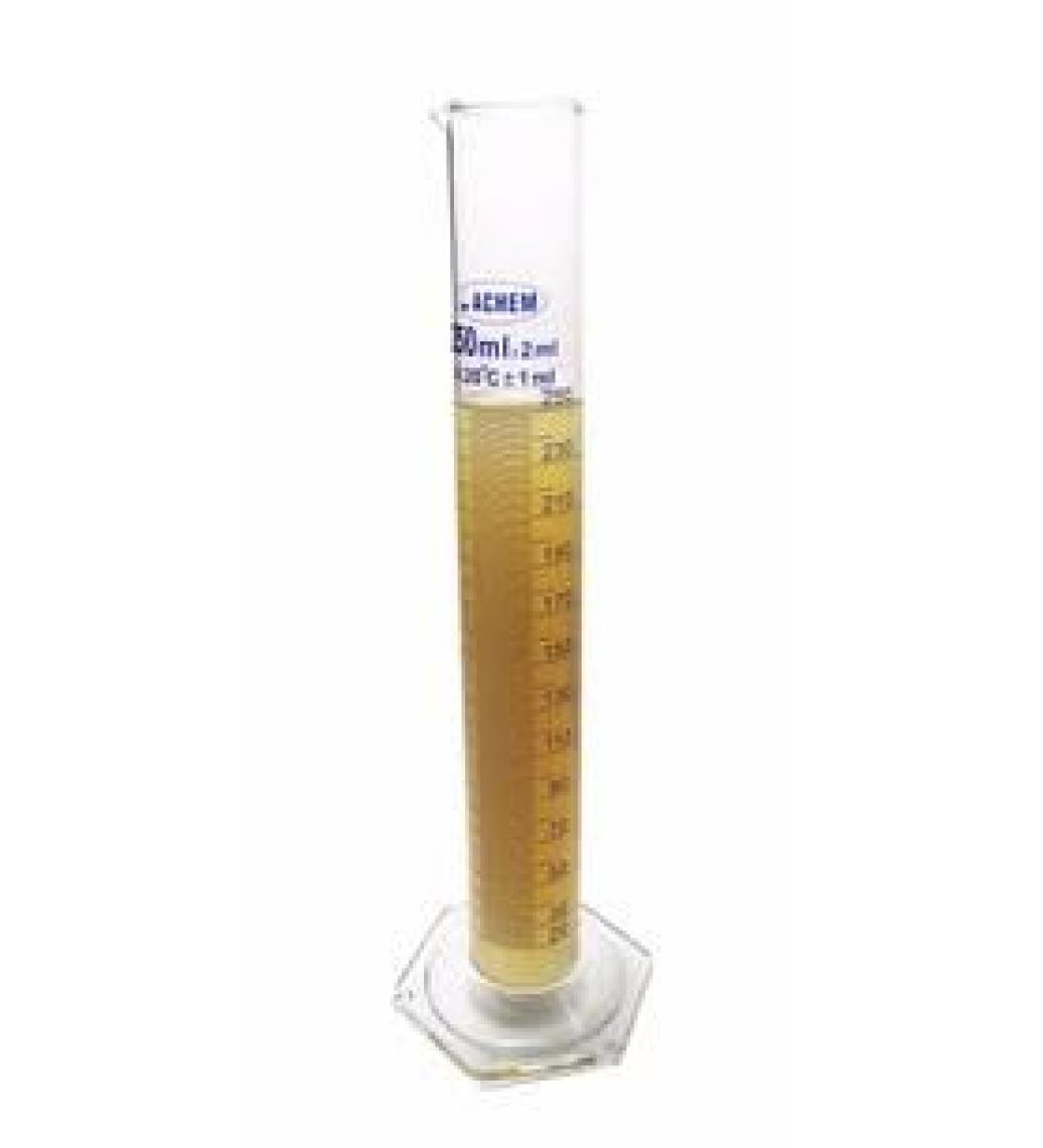Achem 250Ml Cam Mezür Uzun Form Mavi Skala