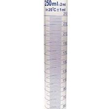 Achem 250Ml Cam Mezür Uzun Form Mavi Skala
