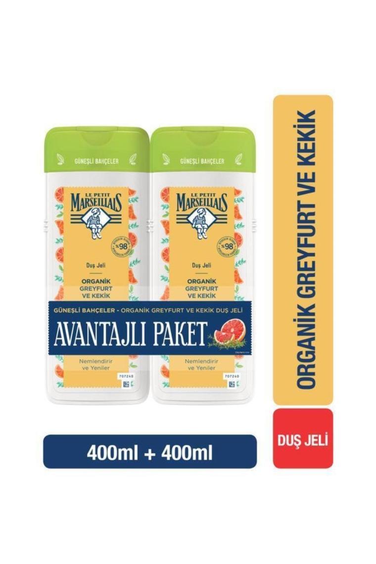 Organik Greyfurt Ve Kekik Duş Jeli 400 ml X 2 Adet