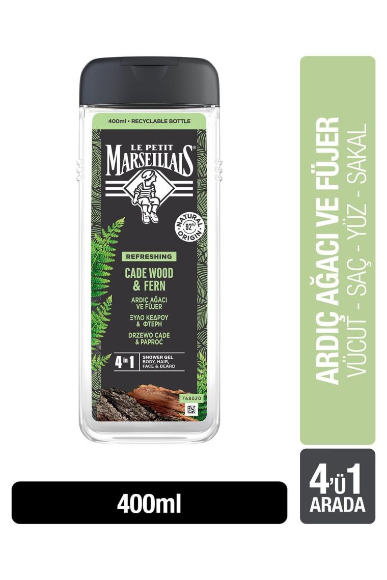 Le Petit Marseillais For Men Ardıç Ağacı Ve Fujer 400 ml Şampuan ve Duş Jeli
