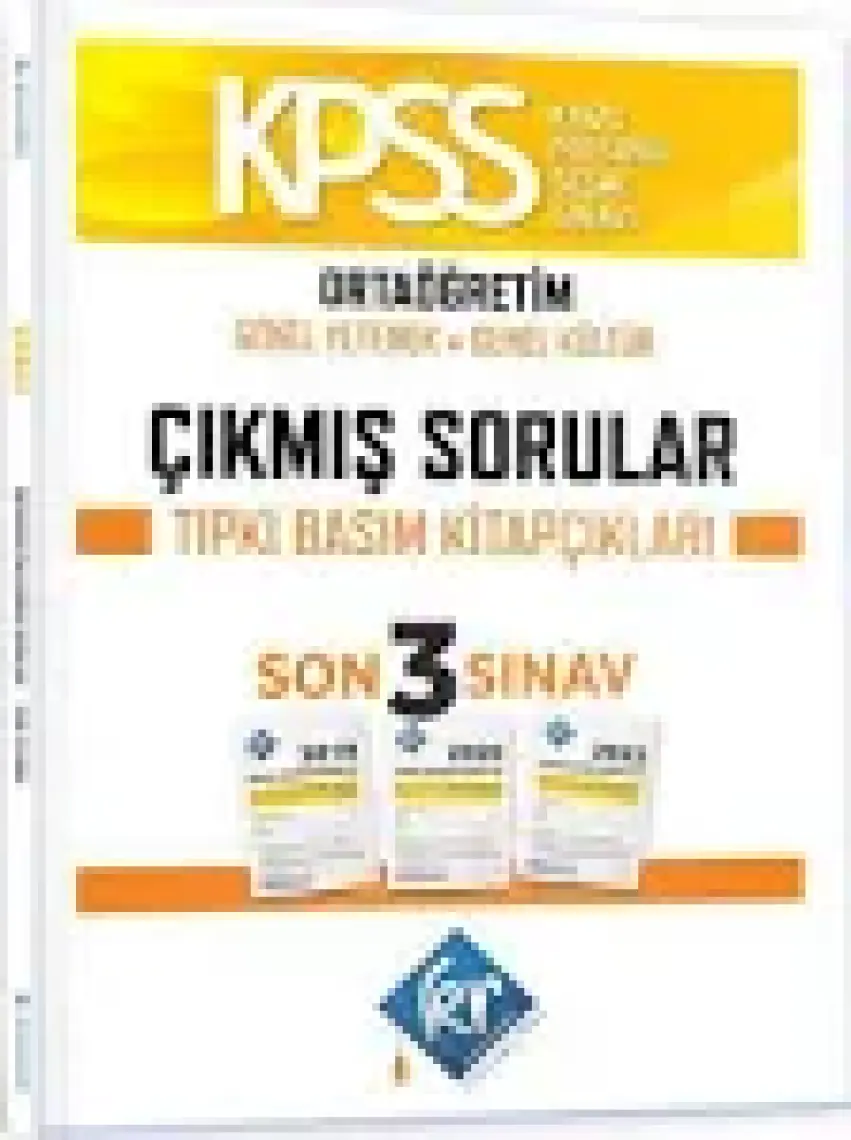 Kr Akademi Yayınları KPSS Ortaöğretim Genel Yetenek Genel Kültür Çıkmış Sorular Son 3 Sınav Tıpkı Basım Fasikülleri