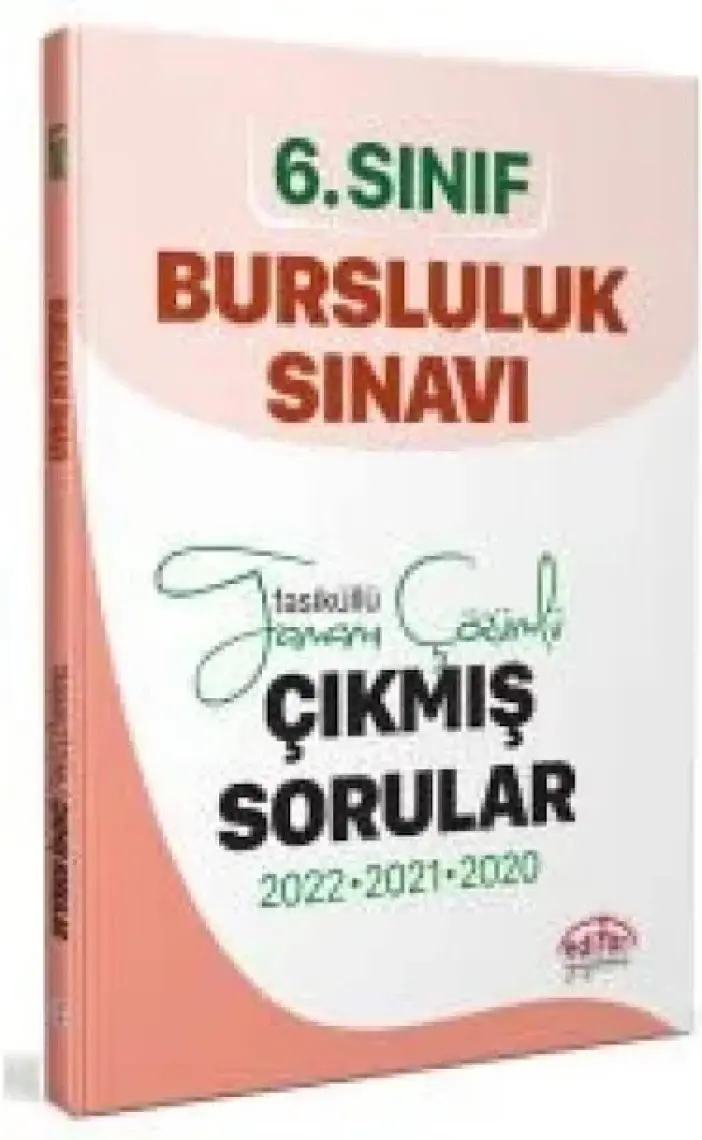 Editör Yayınları 6. Sınıf Bursluluk Çıkmış Sorular ve Çözümleri