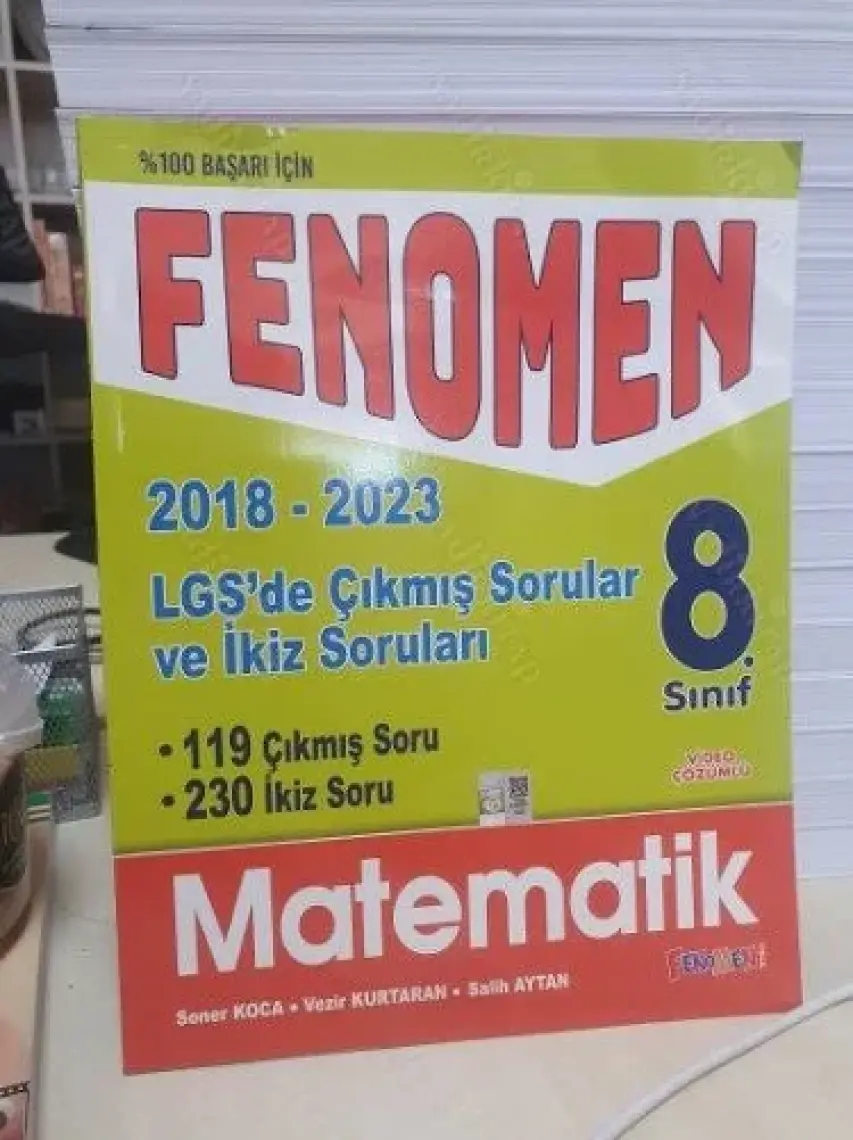 Fenomen Yayınları LGS Matematik Çıkmıs Sorular ve İkiz Soruları 2018 - 2023