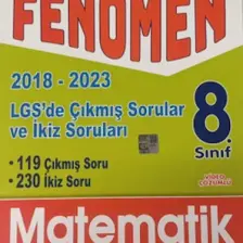 Fenomen Yayınları LGS Matematik Çıkmıs Sorular ve İkiz Soruları 2018 - 2023