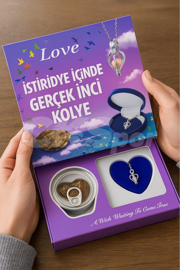 Me-şe Butik Istiridye Içinde Inci Kolye