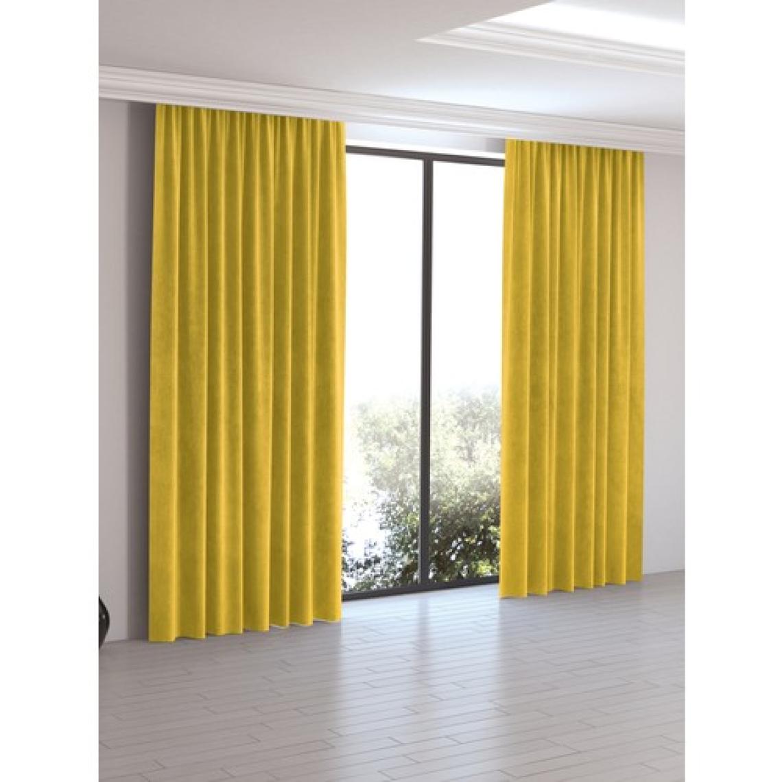 Perle Home Daily Series Güneş Sarısı Ada Fon Perde