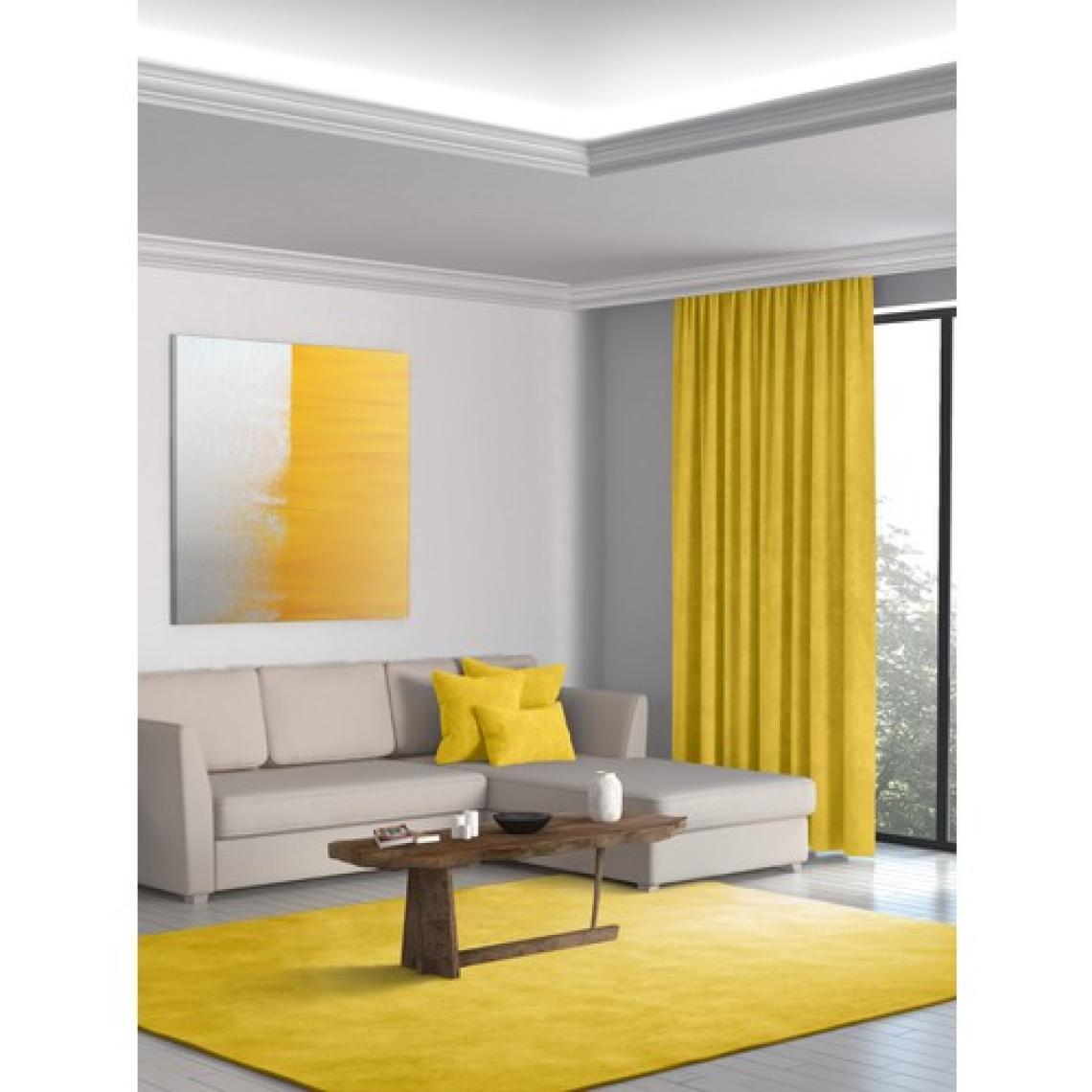 Perle Home Daily Series Güneş Sarısı Ada Fon Perde