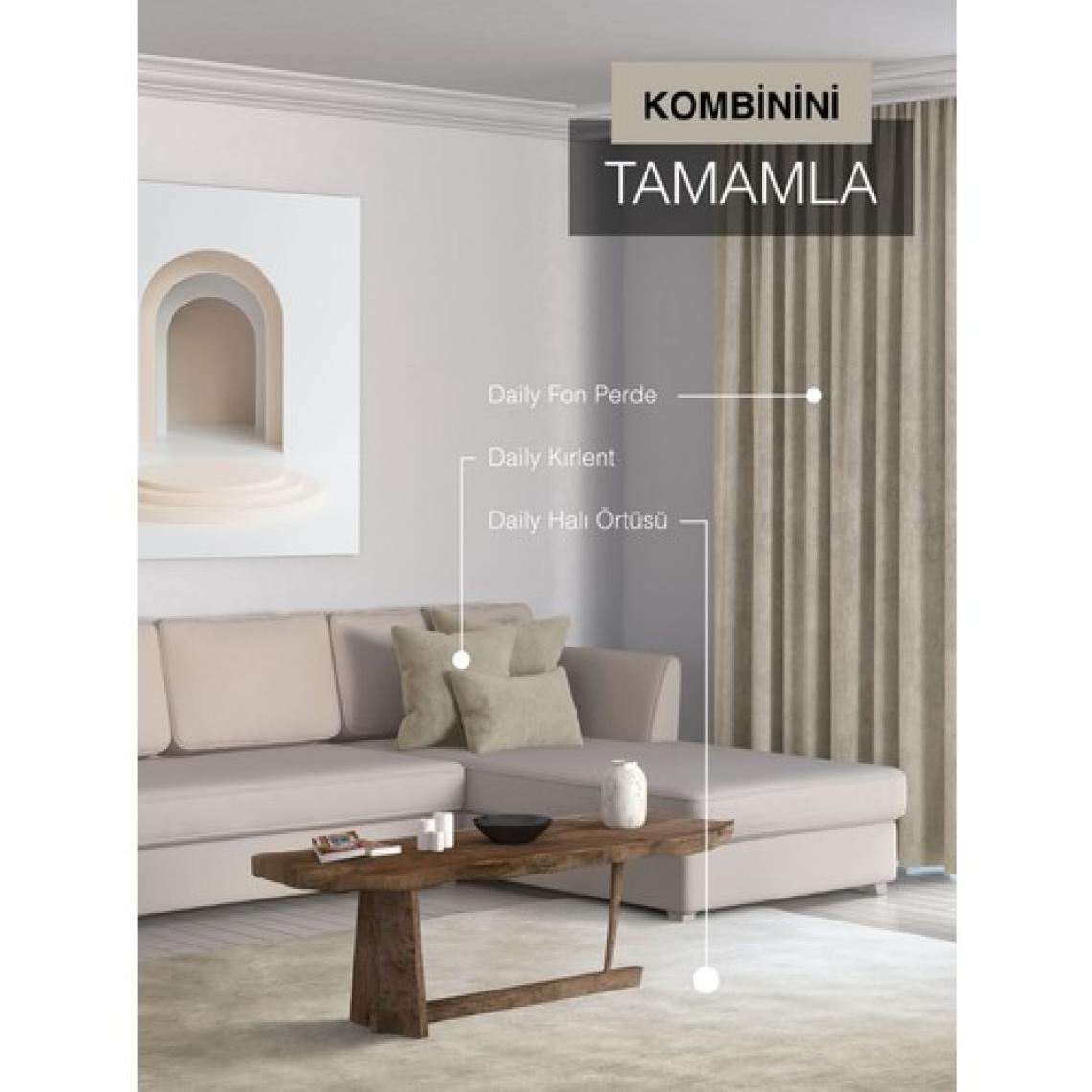 Perle Home Daily Series Keten Rengi Ada Fon Perde