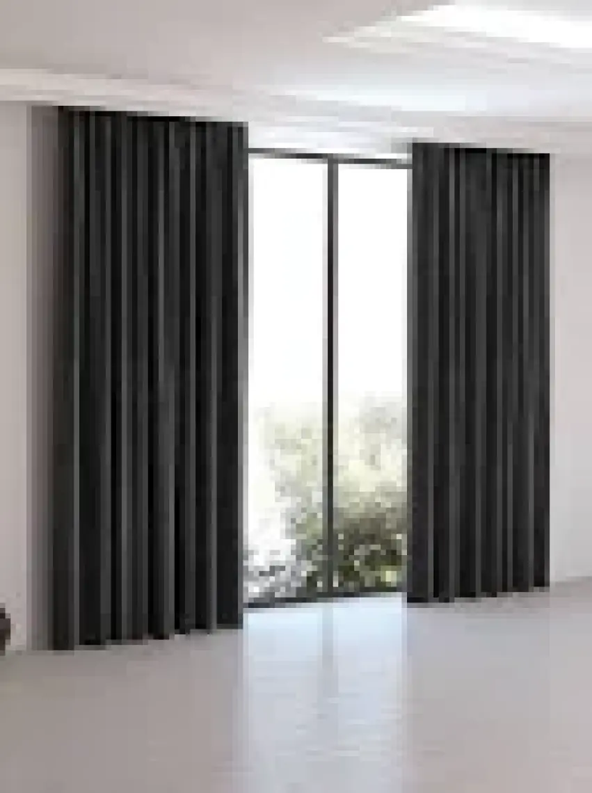 Perle Home Daily Series Siyah Rengi Ada Fon Perde
