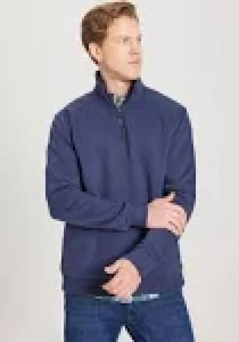 Wrangler Regular Fit Normal Kesim Fermuarlı Yaka İçi Polarlı Lacivert Sweatshirt