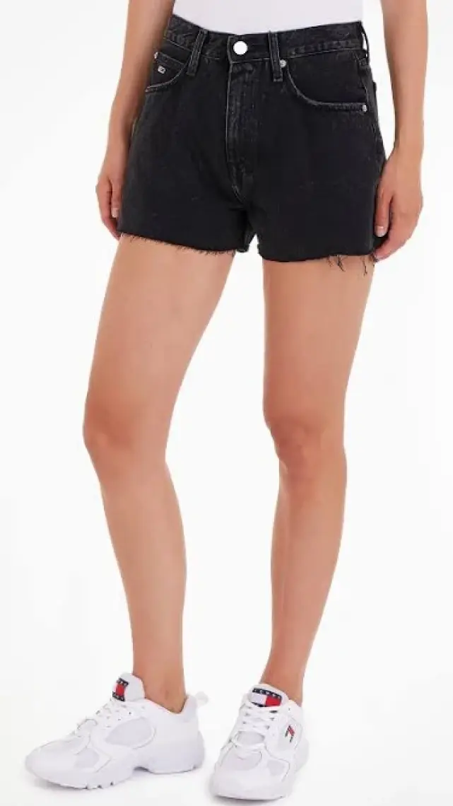 Tommy Jeans Normal Bel Normal Siyah Kadın Şort Hot Pant BH0082
