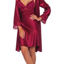 Pierre Cardin 4285 Saten Gecelik Sabahlık Takım