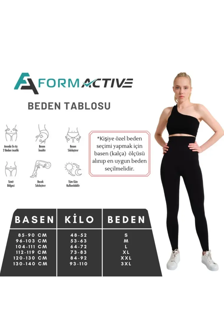 Formactive İki Beden İnceltici Korse Tayt