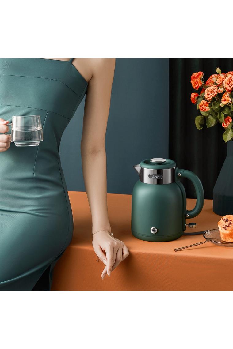Br1040 Retro Yeşil Su Isıtıcı Çelik Kettle