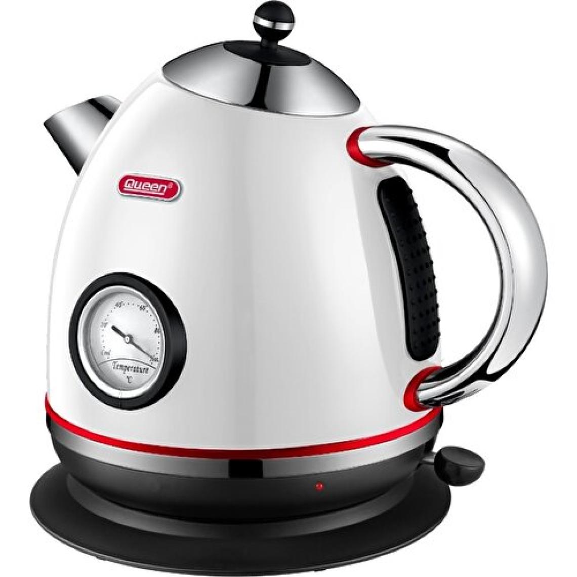 Queen Retro QRK-10B Beyaz 2200 W 1.7 lt Çelik Kettle