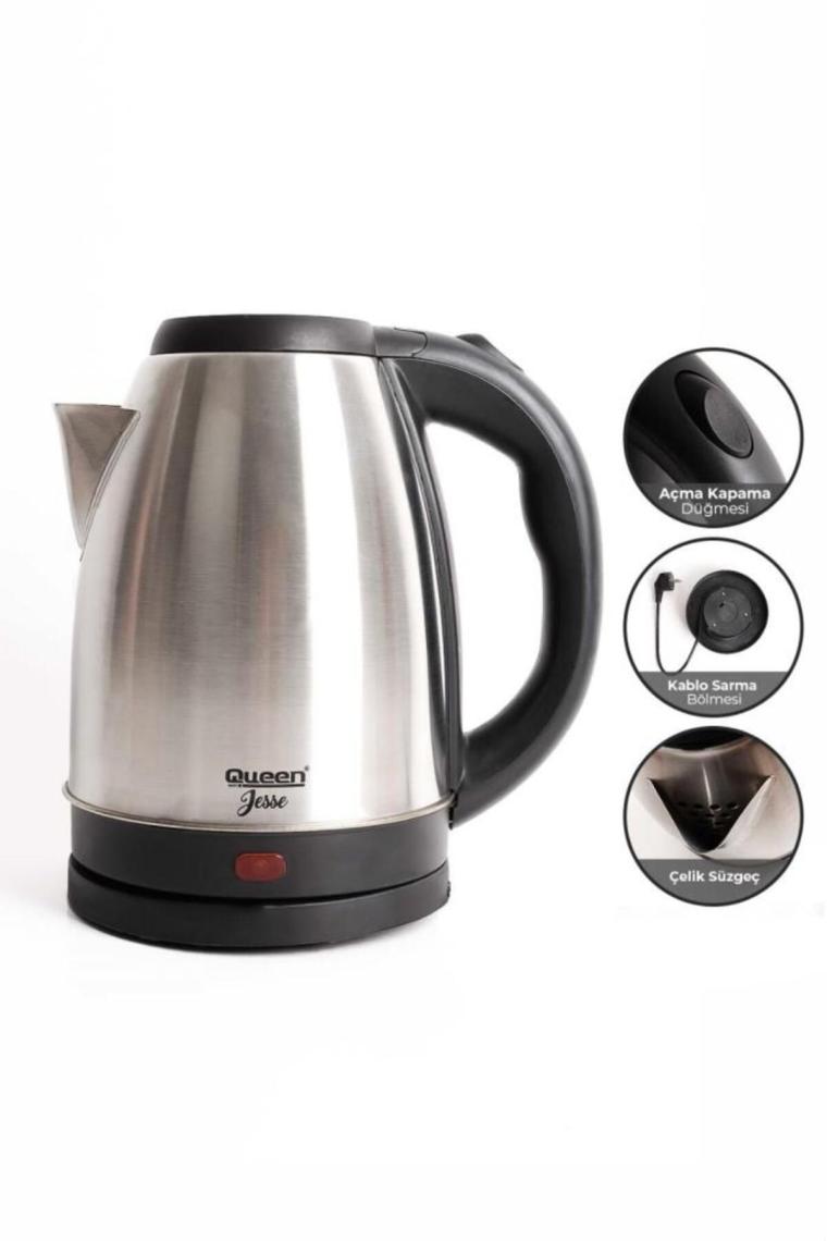 Queen Qk-07 Jesse Çelik Kettle 1,8 Lt