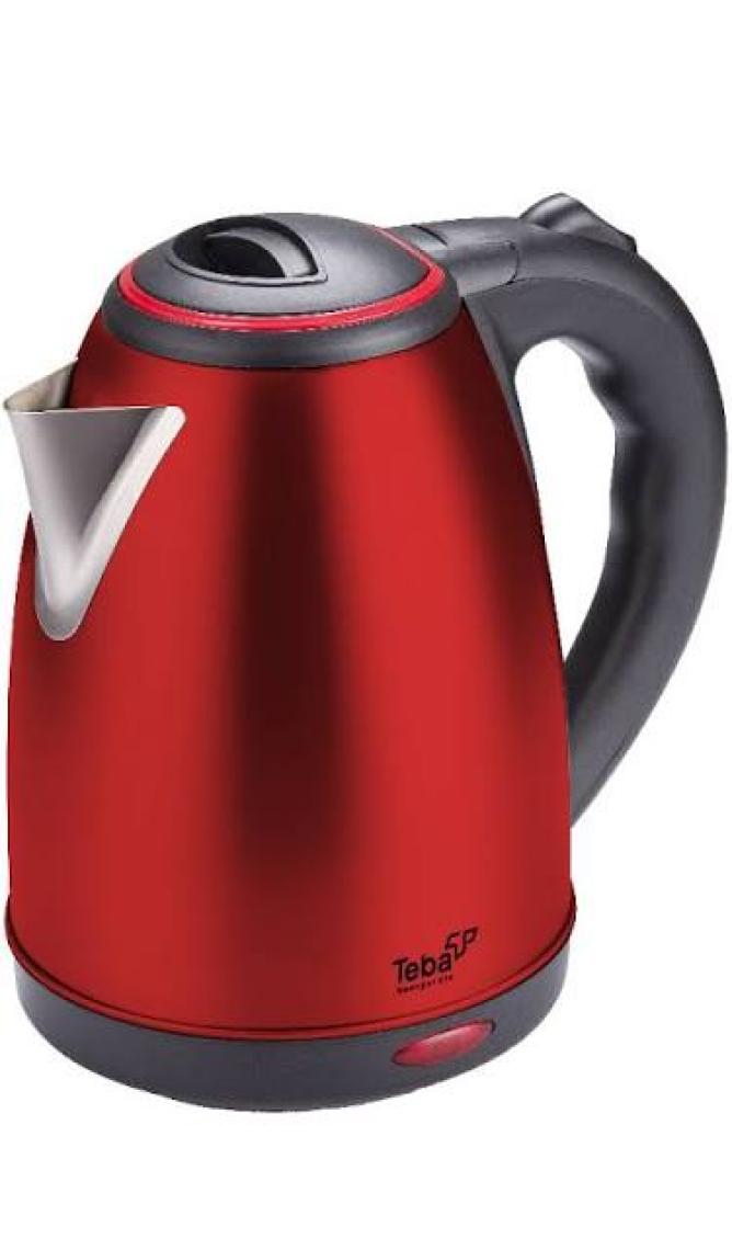 Teba TH-118K Ck 1,8 Lt Elektrikli Çelik Su Isıtıcı - Kırmızı