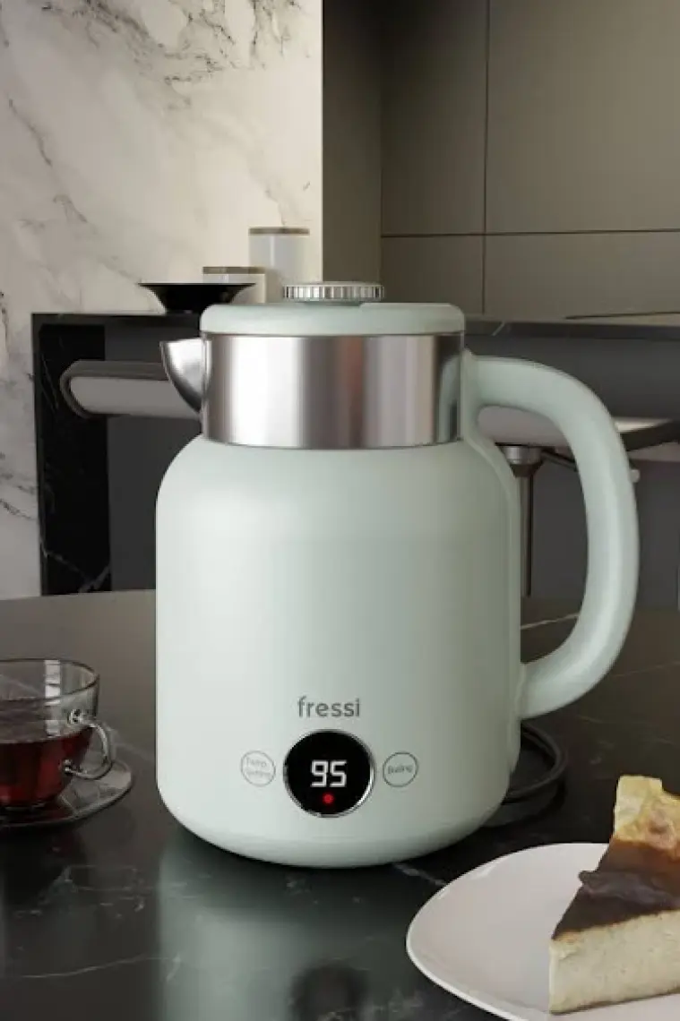 Fressi KT-01 Retrofi Su Yeşili 1.5 L Retro Elektrikli Kettle Su Isıtıcı