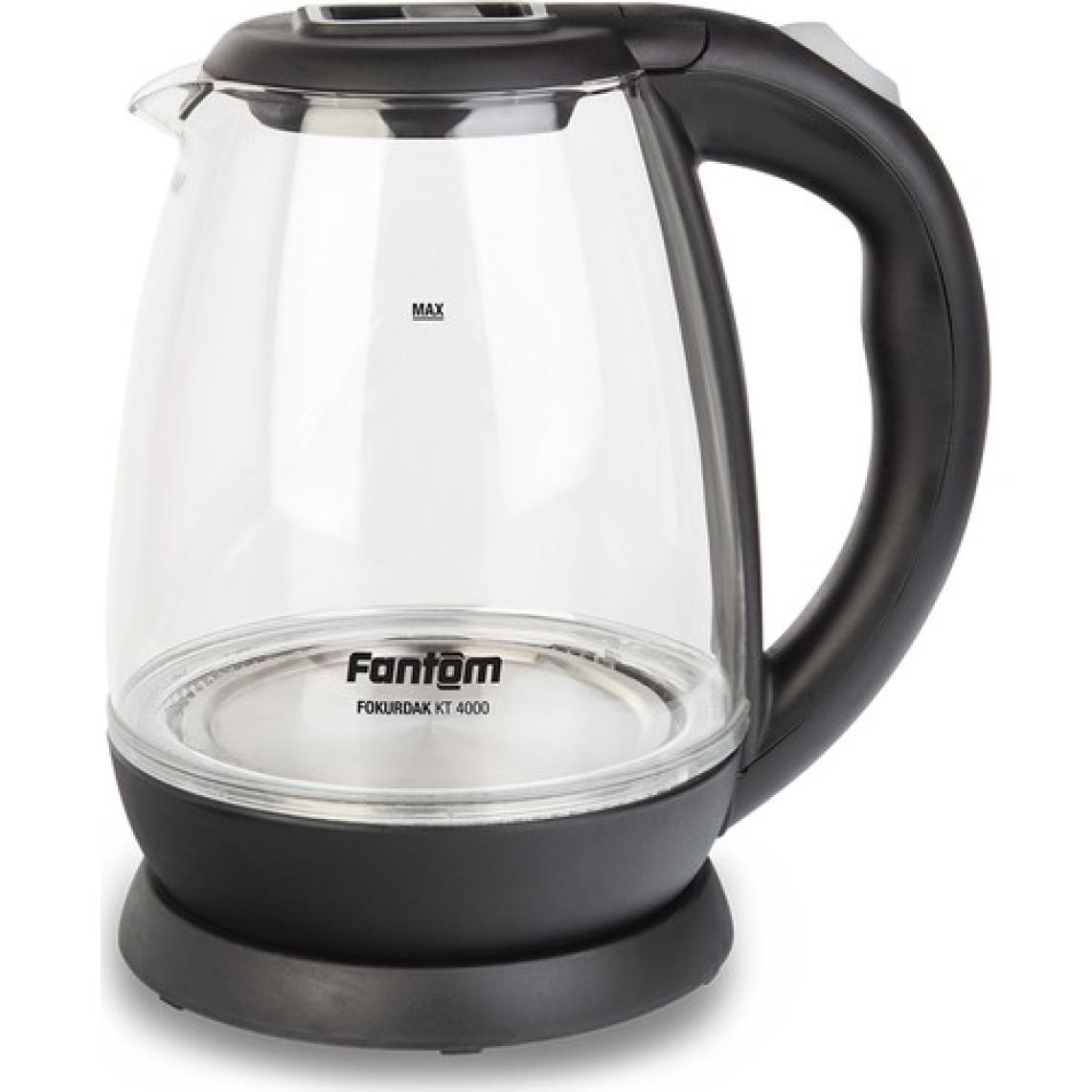 Fantom Fokurdak KT 4000 Siyah Cam Kettle