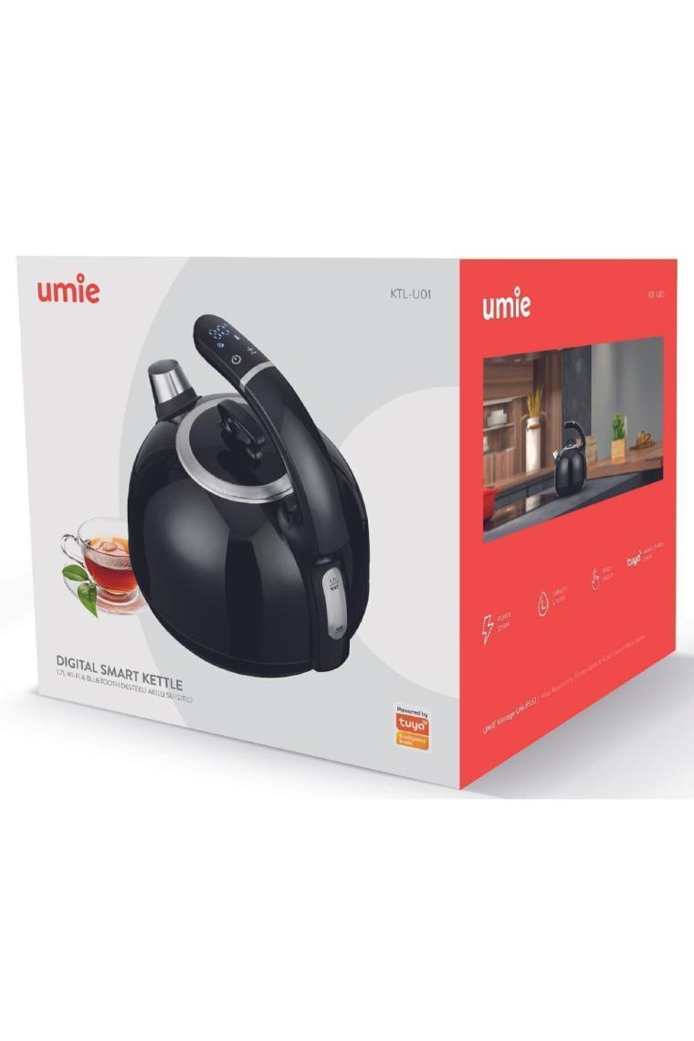 Umie Umiesiyah Dijital Göstergeli 1.7l Wifi & Bluetooth Dokunmatik Tuya Destekli Akıllı Su Isıtıcısı/ Kettle