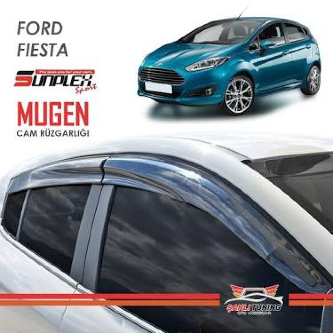 4 Lü Ford Fiesta Kasa Ön-Arka  Sport  Style Sunplex Cam Rüzgarlığı