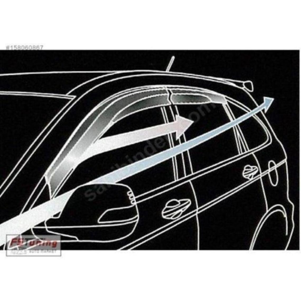 Toyota Corolla Cam Rüzgarlığı 4.lü 2002-07