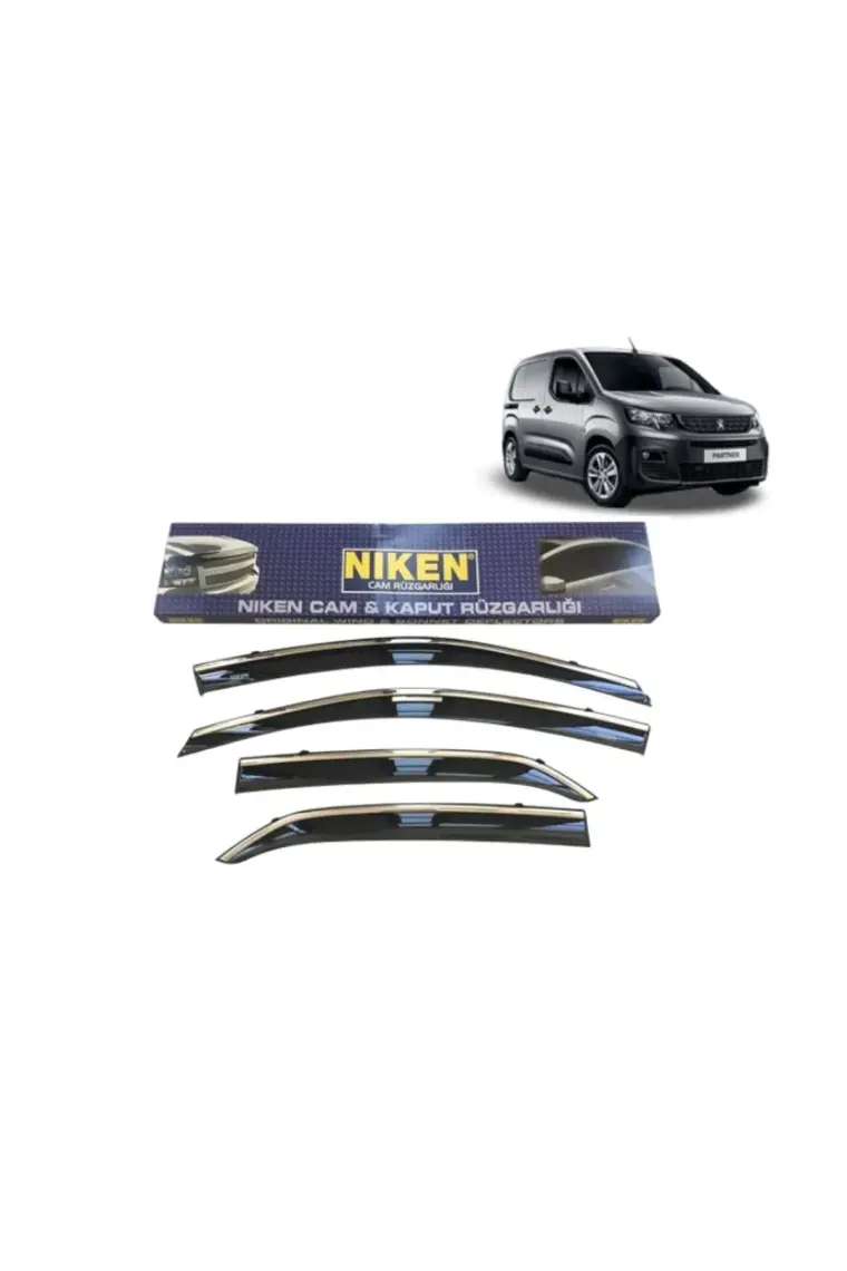 Niken Citroen Berlingo 2018+ /rifter/combo/proace City Kromlu Cam Rüzgarlığı 4 Lü
