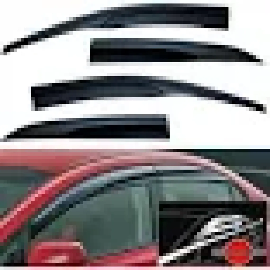 Sunplex Dacia Duster Mugen Cam Rüzgarlığı 4 Lü Set 2010-2017 Sunplex