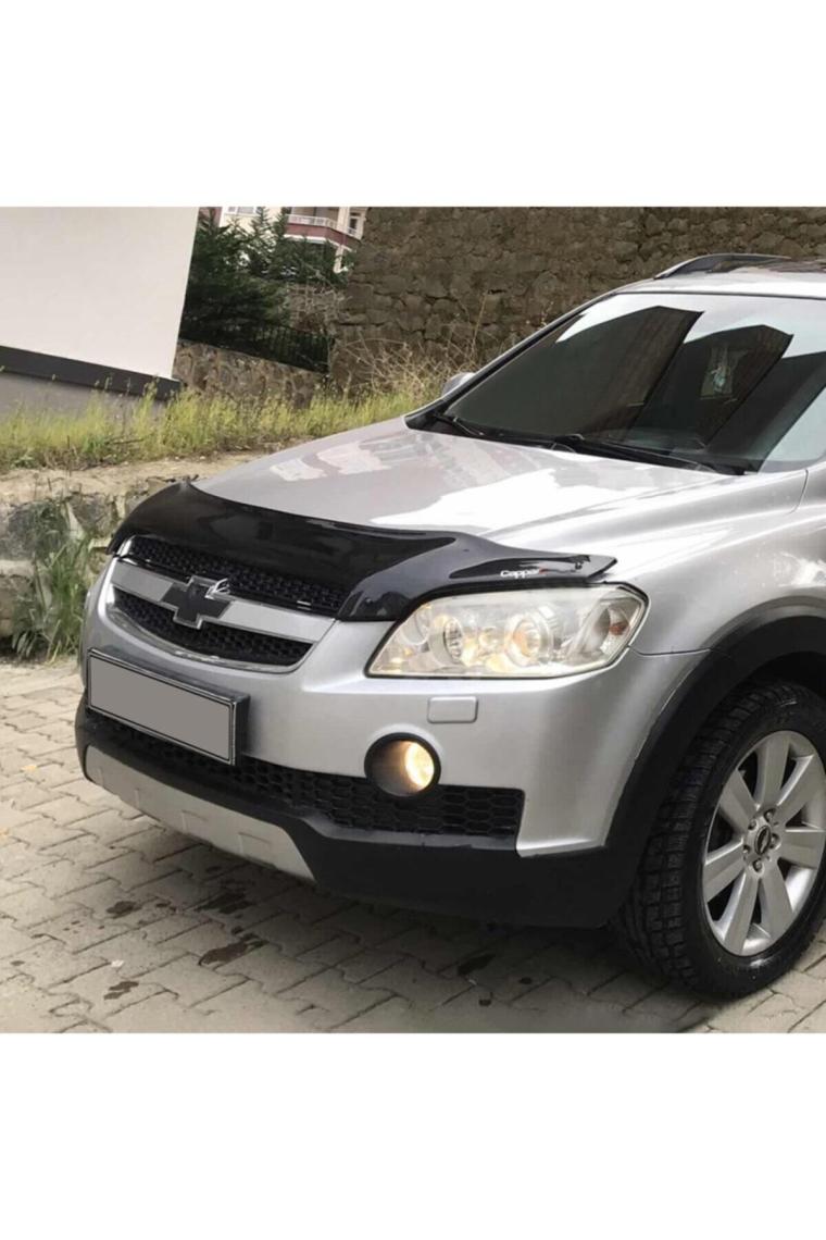 Eurocap Chevrolet Captiva Ön Kaput Koruma Rüzgarlığı 3 mm Akrilik (Abs) Parlak Deflektör 2006-2012