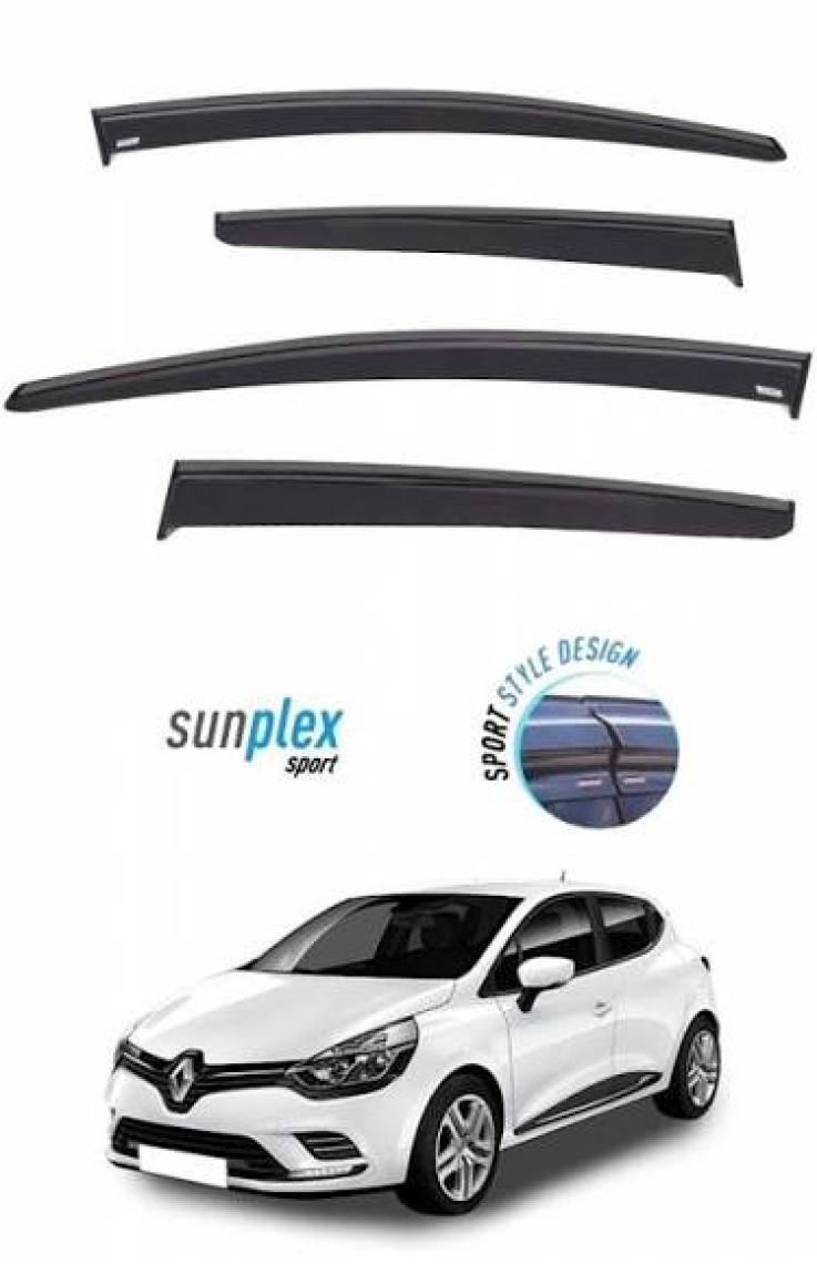 4 Lü Renoult Clio 4 Sport Style  Mügen Sunplex Cam Rüzgarlığı