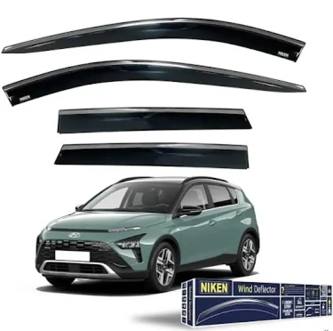 Niken Hyundai Bayon Cam Rüzgarlığı Kromlu 2021+  Niken