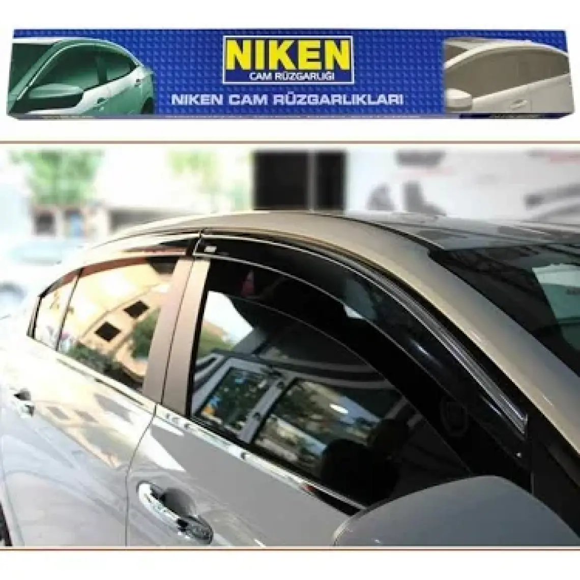 Niken Hyundai Bayon Cam Rüzgarlığı Kromlu 2021+  Niken