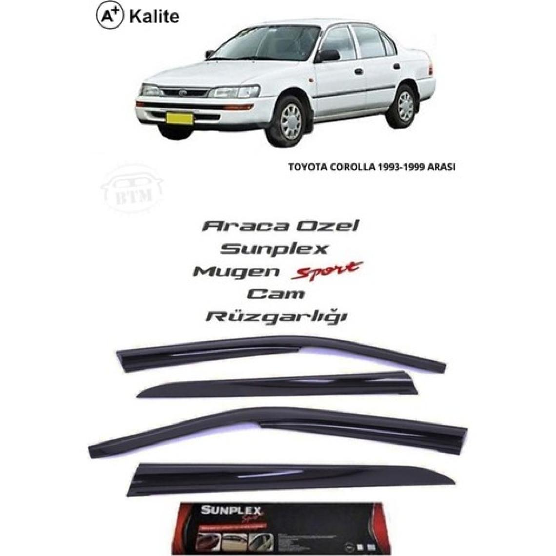 Sunplex Toyota Corolla 93-98 Cam Rüzgarlığı Marka Mugen 4'lü