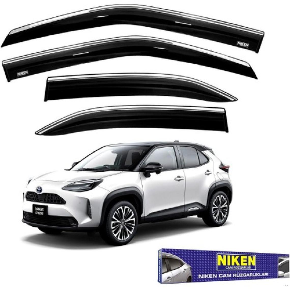 Niken Toyota Yaris Cross Cam Rüzgarlığı Kromlu 2021+