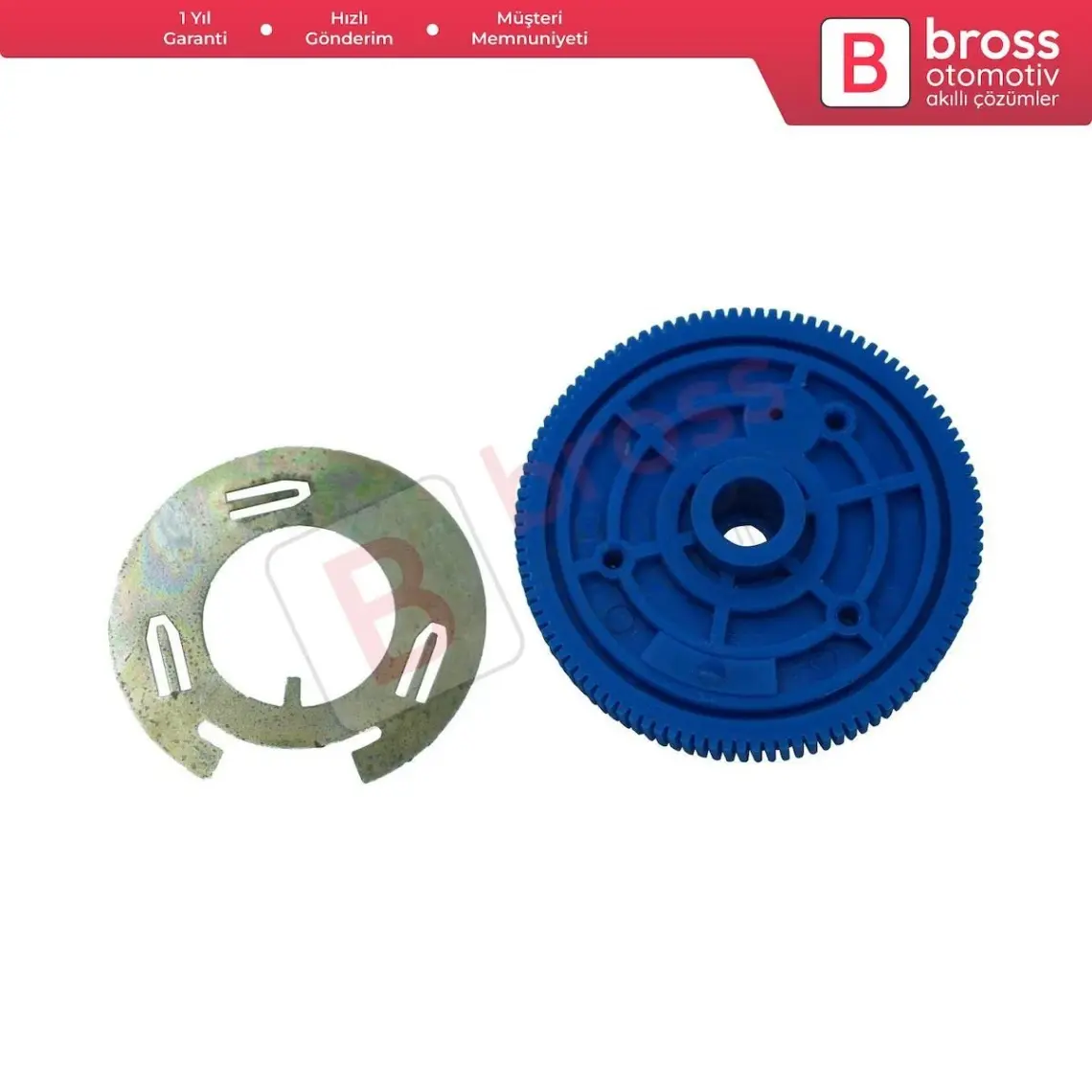 Bross Otomotiv BGE615 Audi A3 A4 A6 Q5 Q7 İçin Arka Silecek Motor Dişlisi 105 Diş 8E0955711E