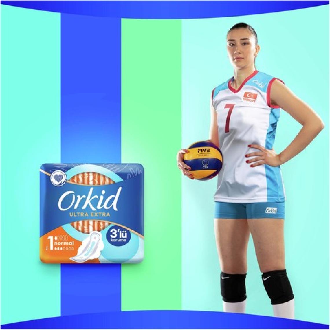 Orkid Ultra Extra Hijyenik Ped Normal Tekli Paket 8'li