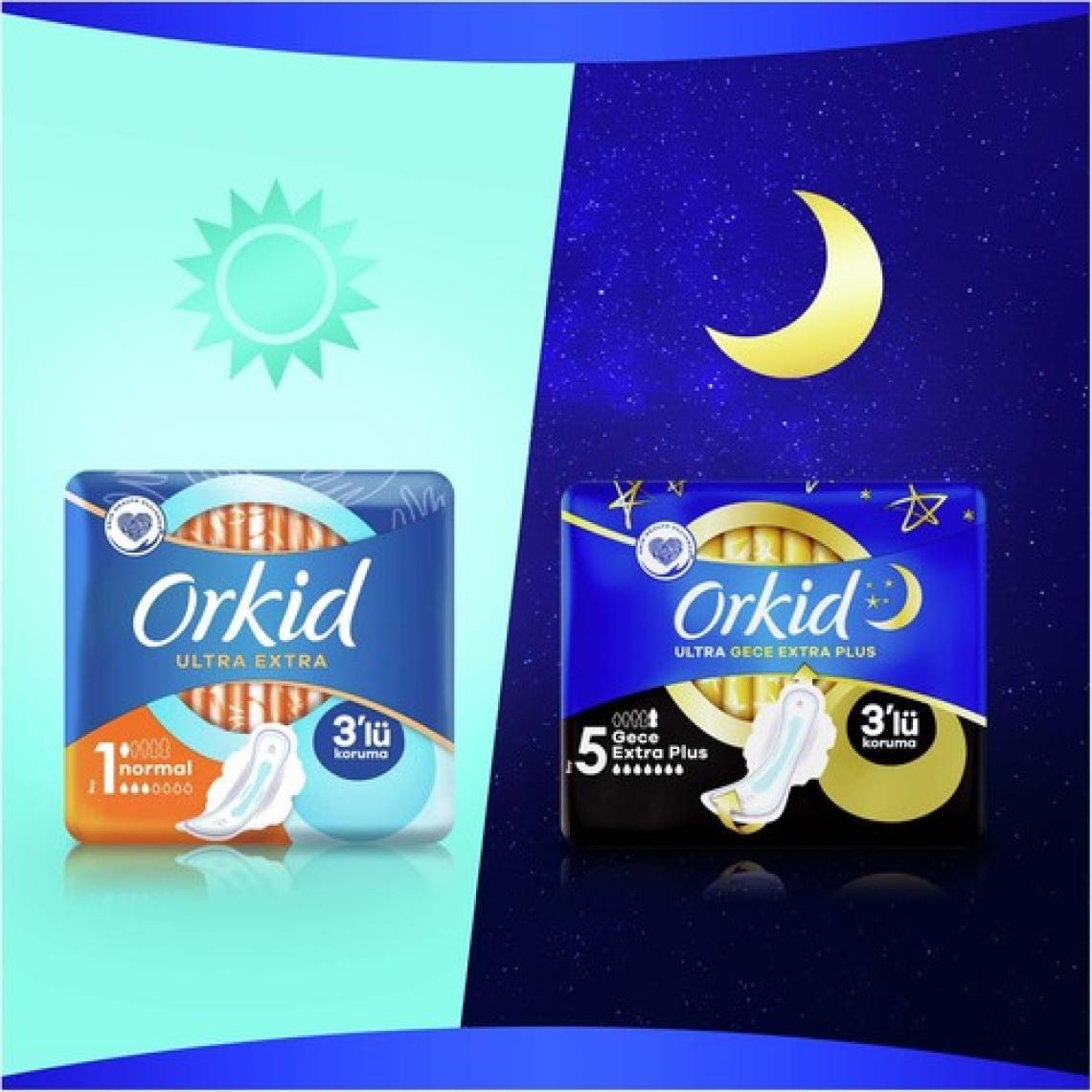 Orkid Ultra Extra Hijyenik Ped Normal Tekli Paket 8'li